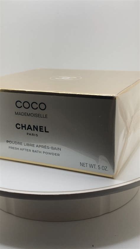 chanel after bath pressed body powder|Chanel coco mademoiselle body powder.